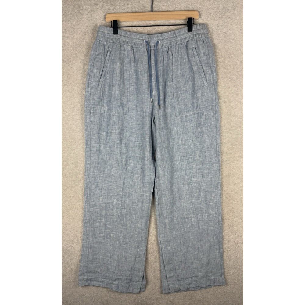 Athleta Sky Blue Wide-Leg Drawstring Pants